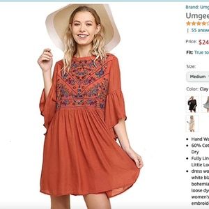 NWT Umgee Bohemian Dress